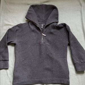 Sweaty Betty Gray Sweater with Half-Zip